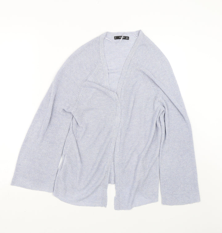 Mango Womens Blue Cardigan Jumper Size S