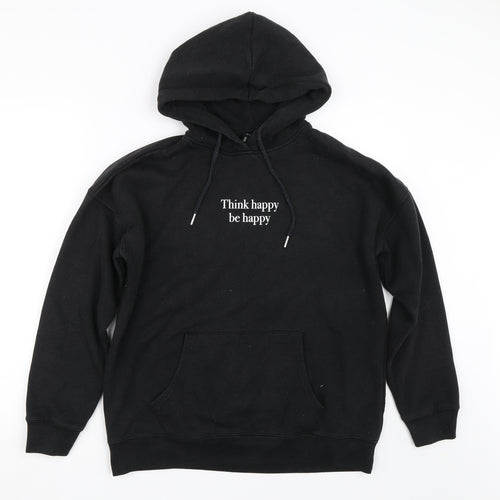 New Look Womens Black   Pullover Hoodie Size L