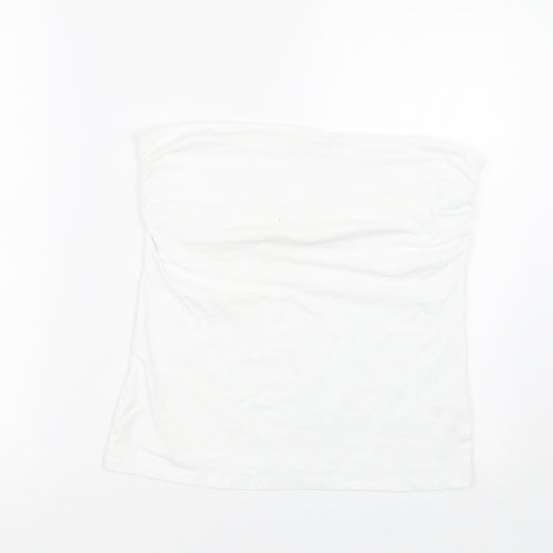 George Womens White   Wrap T-Shirt Size 14