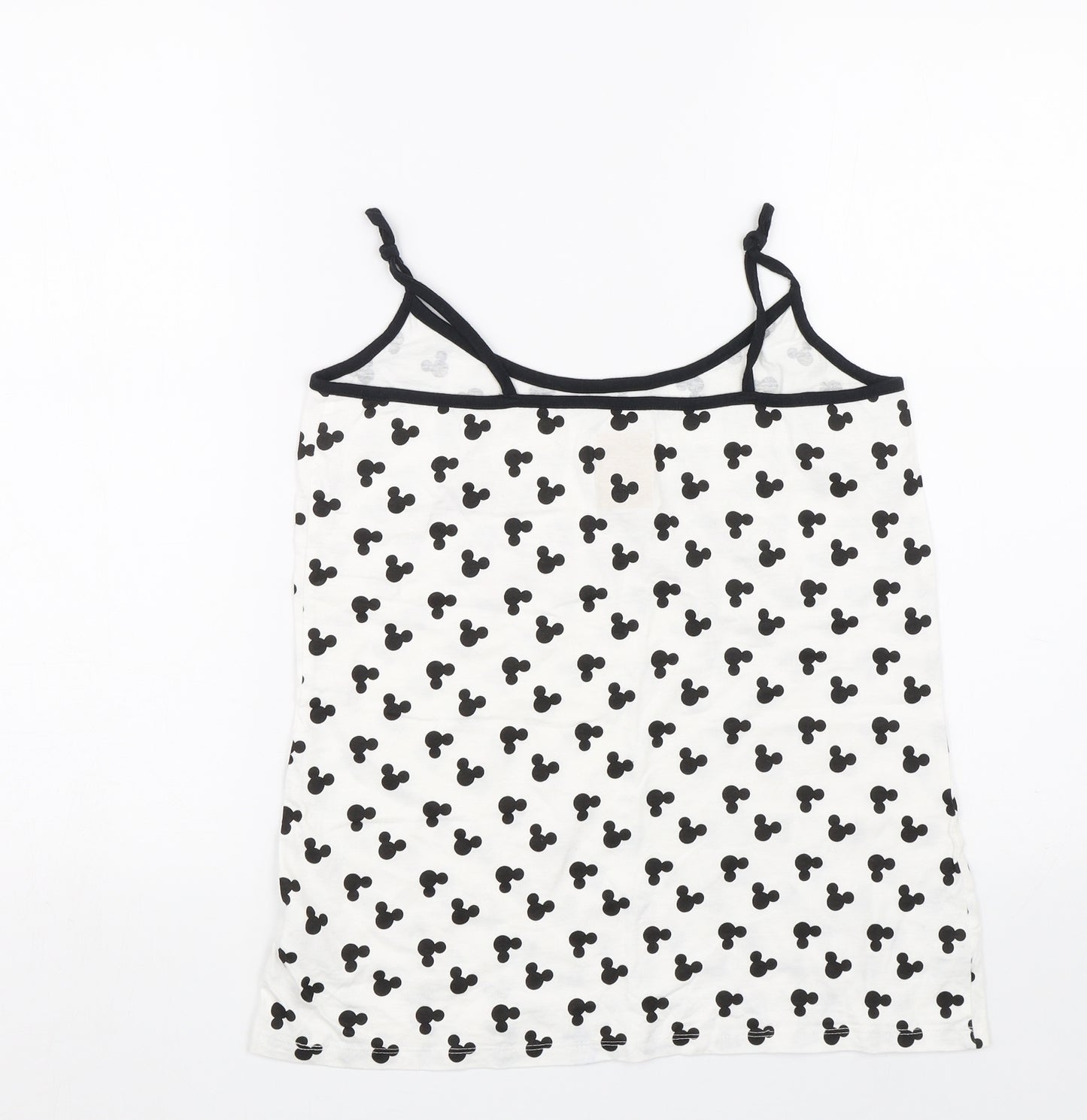 Love To Lounge Womens White Polka Dot  Top Pyjama Top Size M  - Disney
