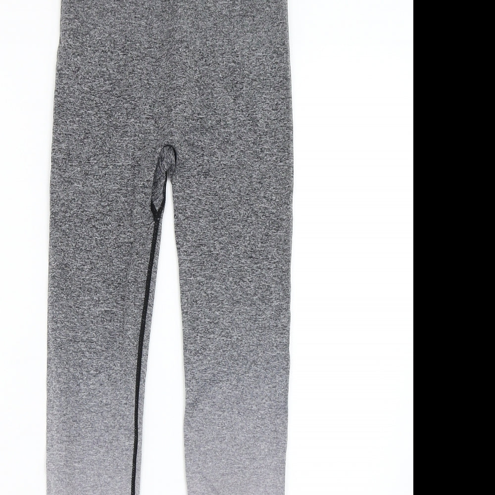 Primark Womens Grey   Compression Leggings Size 6 L25 in