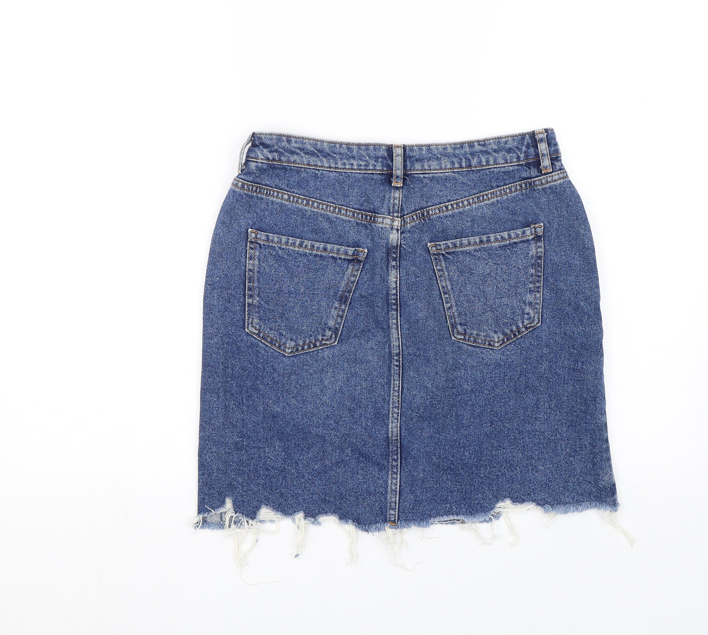 New Look Womens Blue  Denim Mini Skirt Size 10