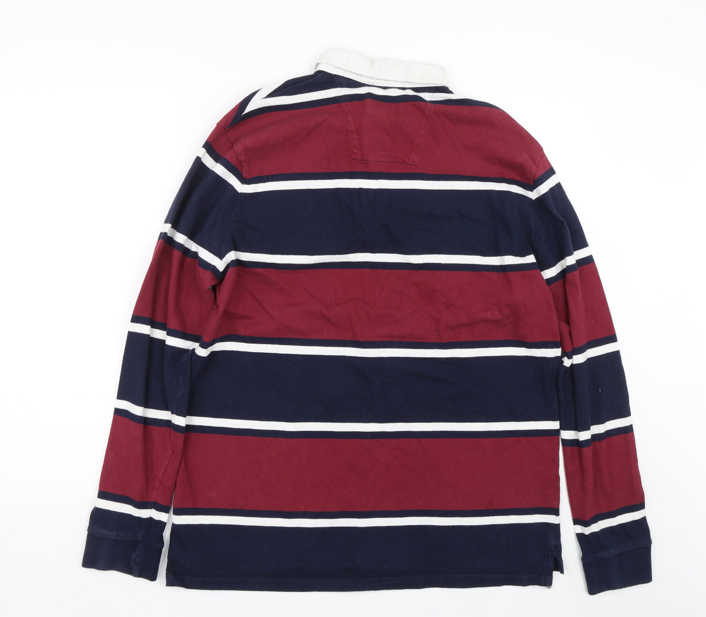 F&F Mens Red Striped   Polo Size L