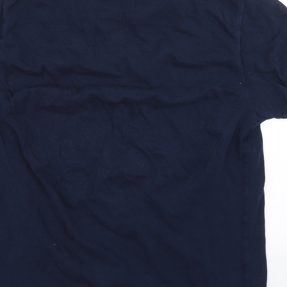 Cedar Wood State Mens Blue    T-Shirt Size L