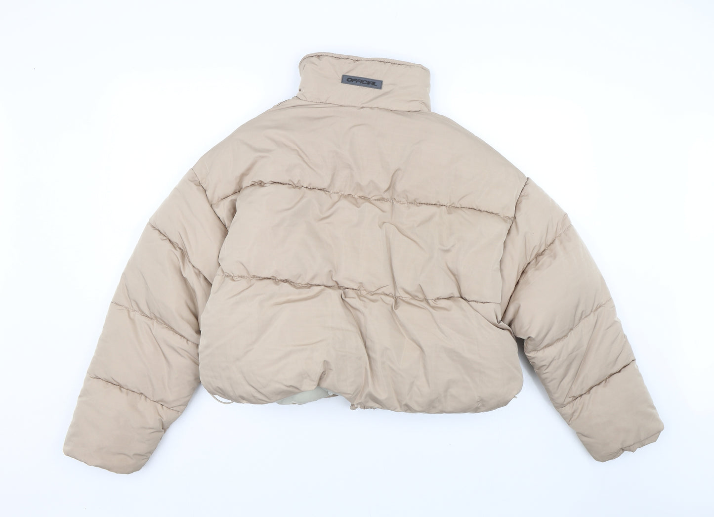 Boohoo Womens Beige   Puffer Jacket Coat Size 12