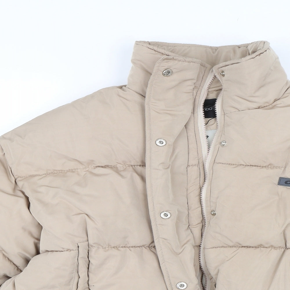 Boohoo Womens Beige   Puffer Jacket Coat Size 12