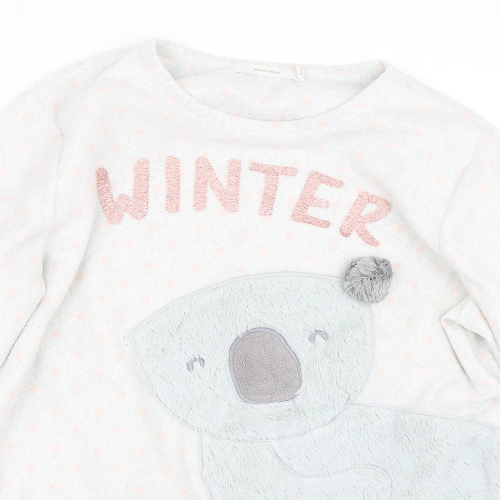 Womens secrets Womens Grey Polka Dot  Top Pyjama Top Size L  - Koala