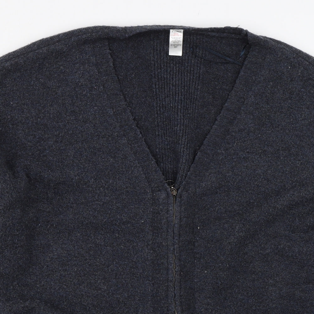 Preworn Mens Blue   Cardigan Jumper Size XL