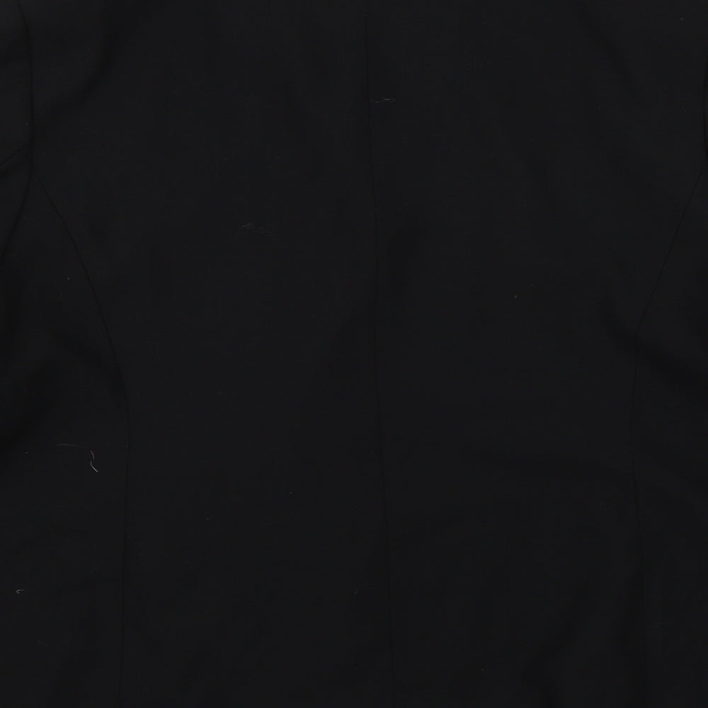 M&S Womens Black   Jacket Suit Size 22