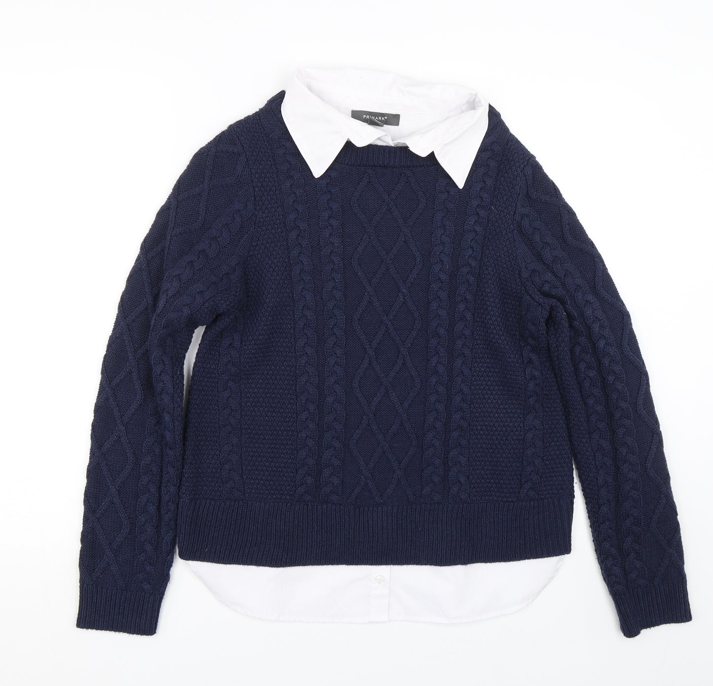 Primark Womens Blue   Pullover Jumper Size 2XL