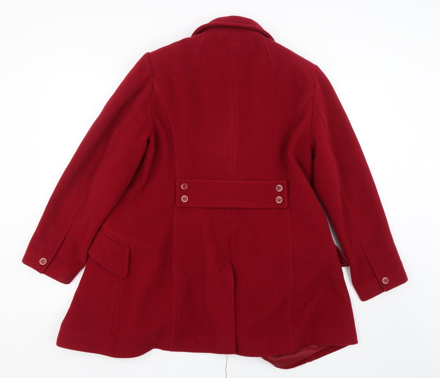 Precis Womens Red   Trench Coat Coat Size 14