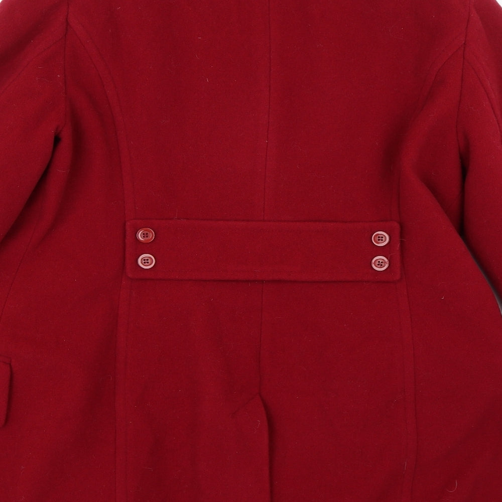 Precis Womens Red   Trench Coat Coat Size 14