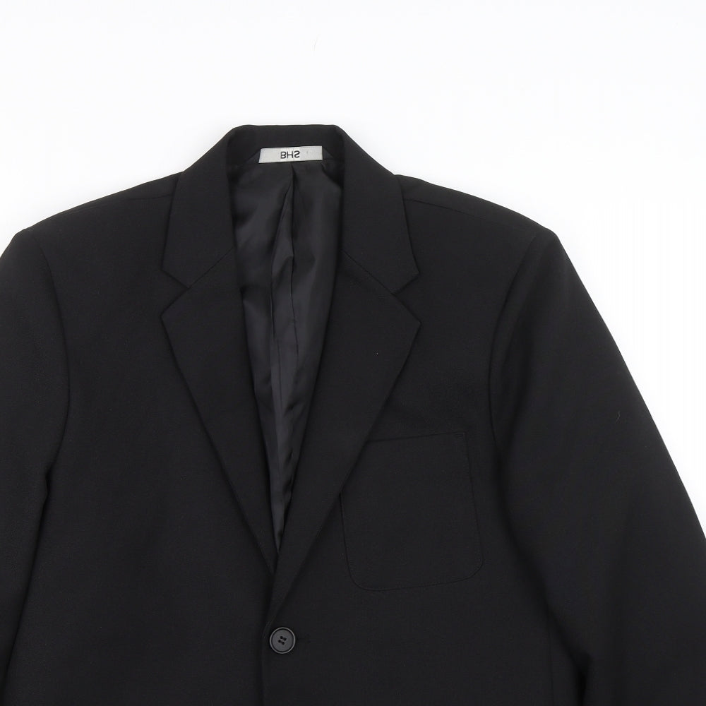 BHS Boys Black   Jacket Blazer Size 14 Years