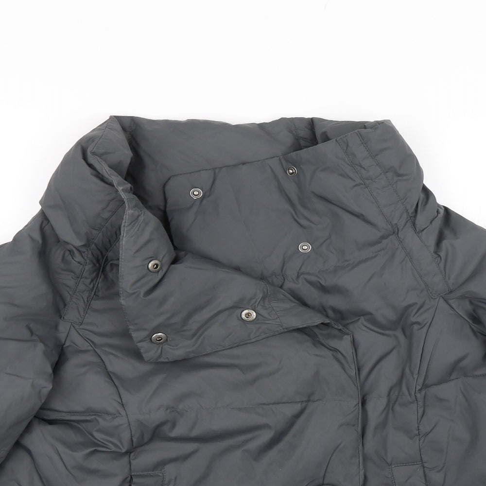 Topshop Womens Grey   Puffer Jacket Coat Size 8