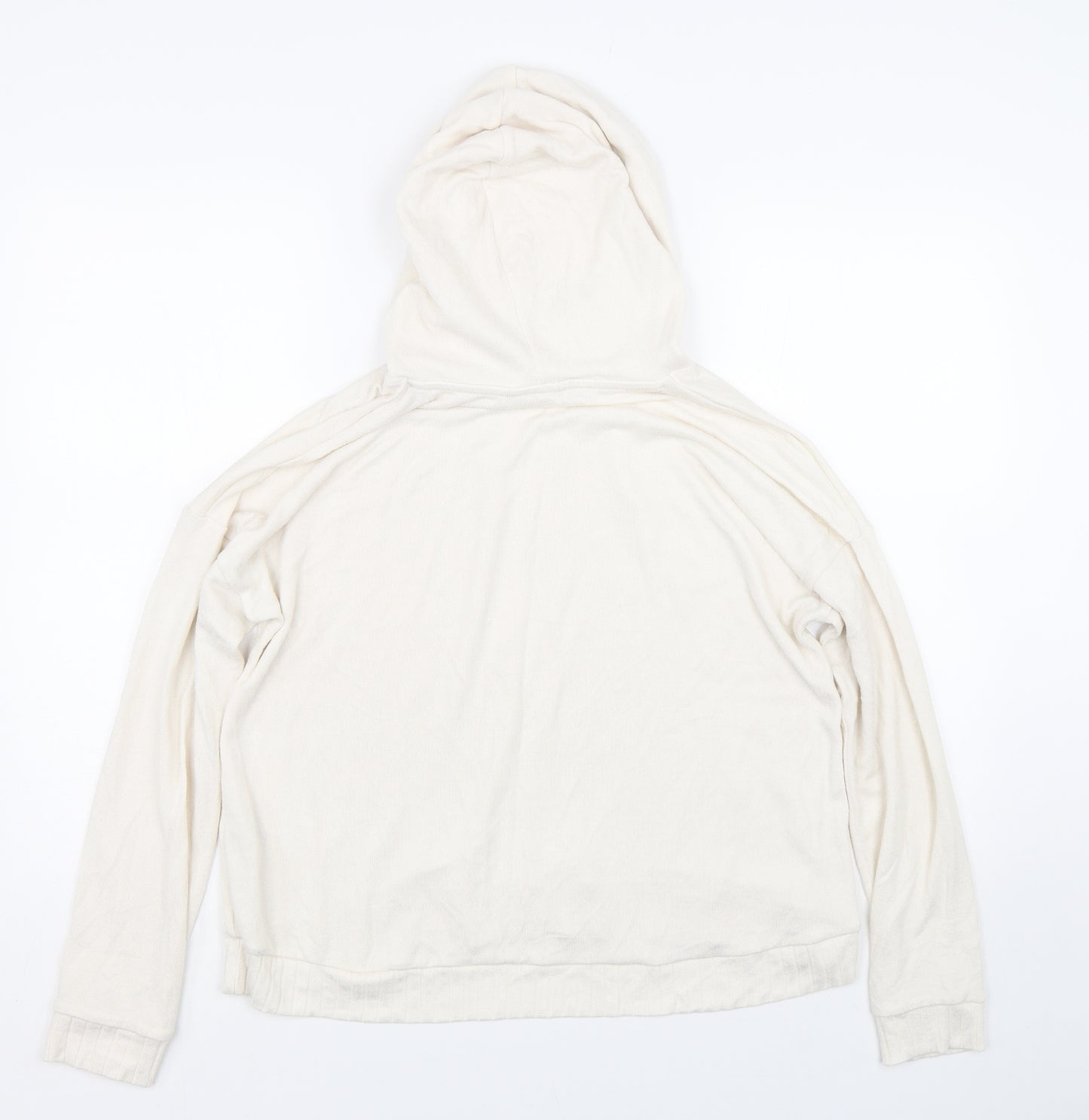 m&s Womens White   Pullover Hoodie Size 14