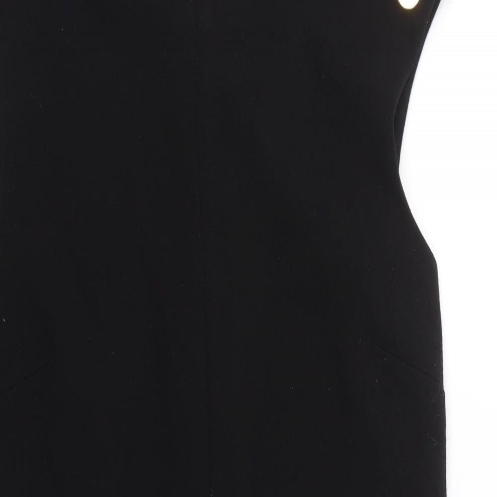 Warehouse Womens Black   Tank Dress  Size 12