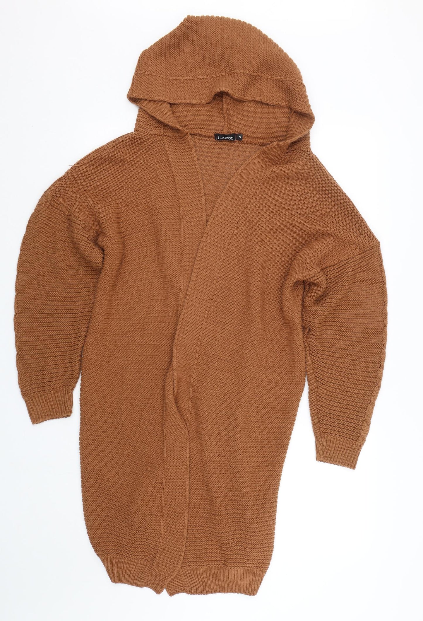 Boohoo Womens Brown   Cardigan Jumper Size S