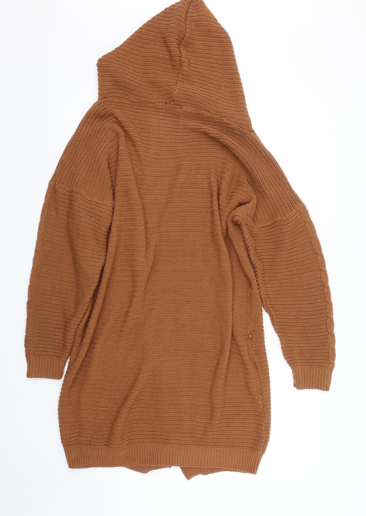 Boohoo Womens Brown   Cardigan Jumper Size S