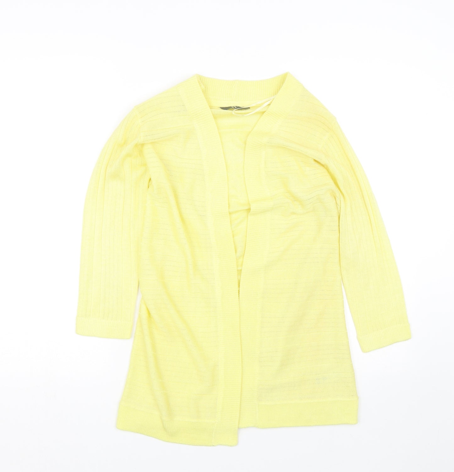 BHS Womens Yellow   Cardigan Jumper Size 10