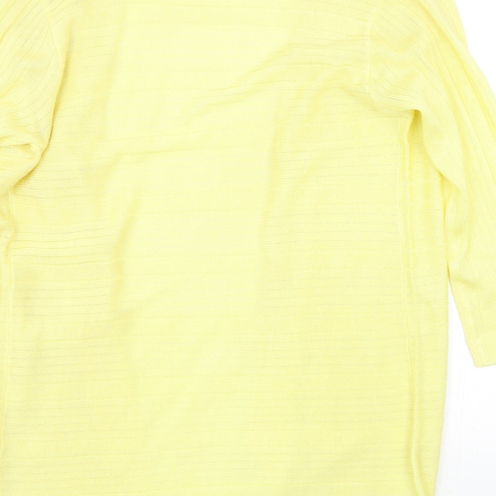 BHS Womens Yellow   Cardigan Jumper Size 10