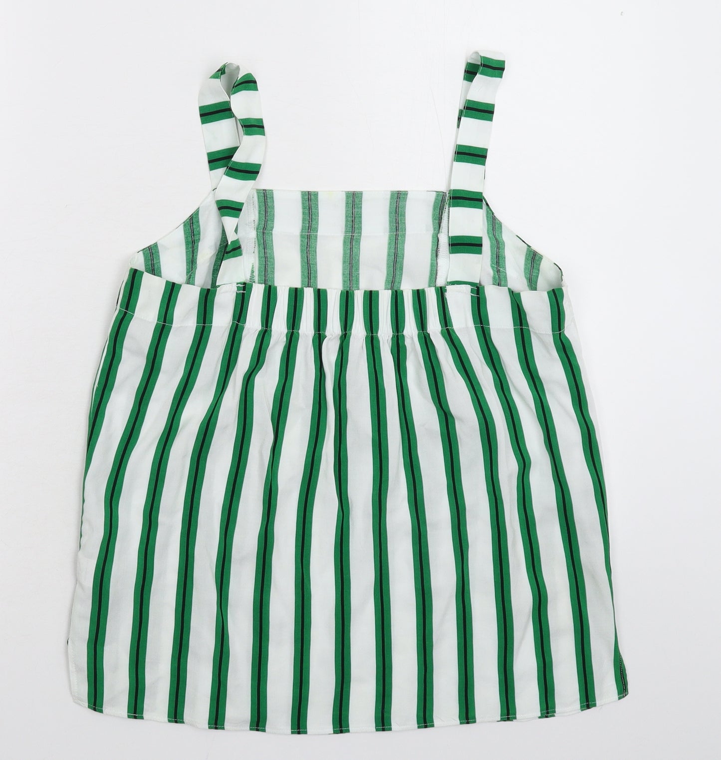 Papaya Womens Multicoloured Striped  Basic Tank Size 10