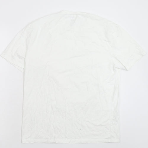 River Island Mens White    T-Shirt Size L