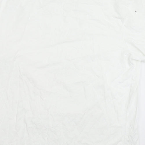 River Island Mens White    T-Shirt Size L