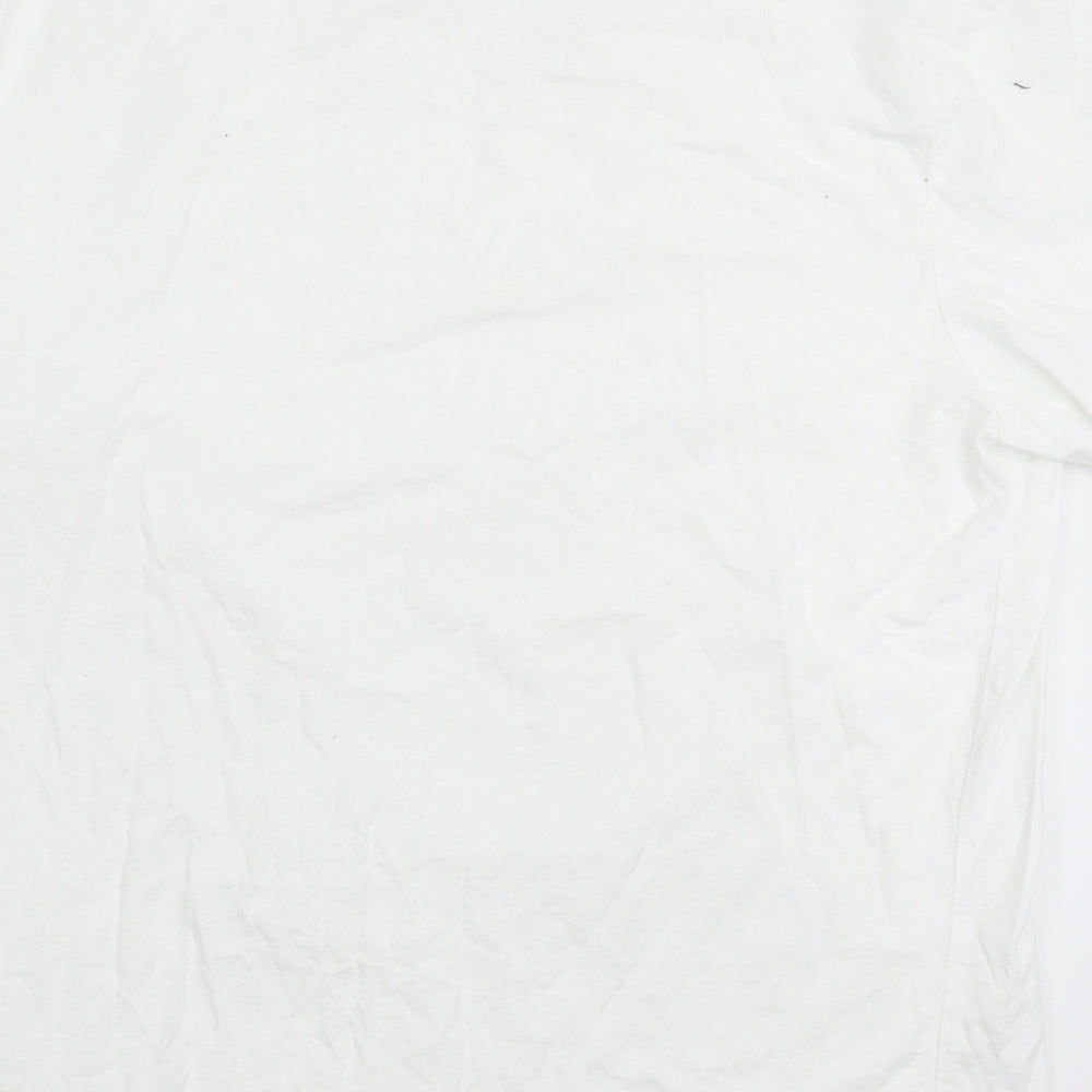 River Island Mens White    T-Shirt Size L