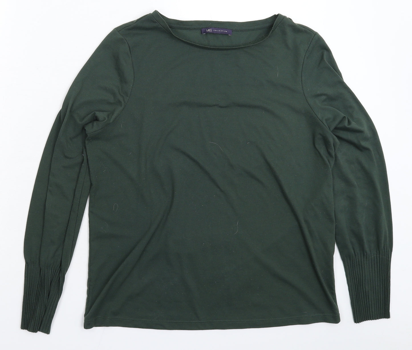 Marks and Spencer Womens Green   Basic T-Shirt Size 14