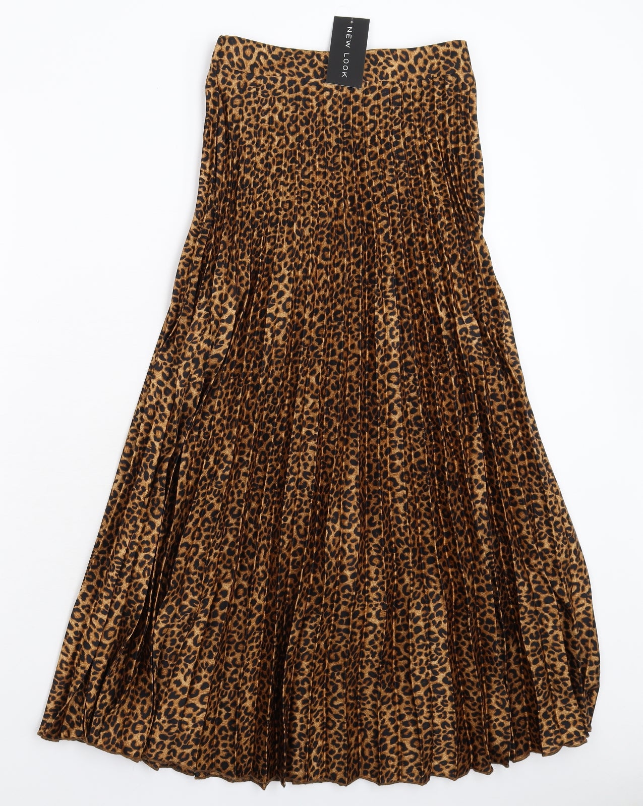 New Look Womens Multicoloured Animal Print  Pleated Skirt Size 6