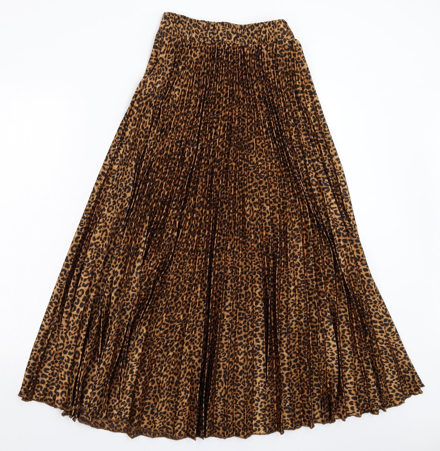 New Look Womens Multicoloured Animal Print  Pleated Skirt Size 6