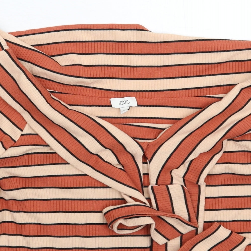 River Island Womens Multicoloured Striped  Pullover Jumper Size 16