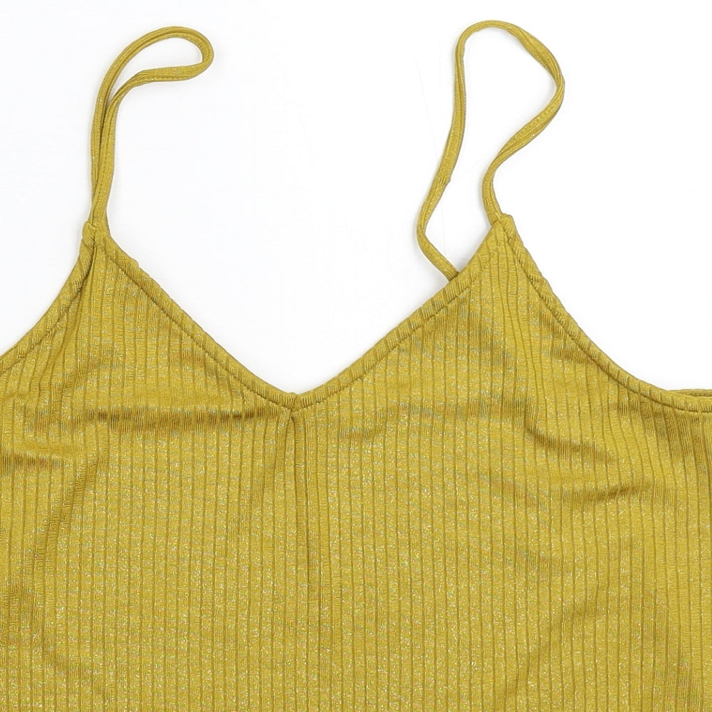 Marks and Spencer Womens Yellow   Basic Tank Size 14