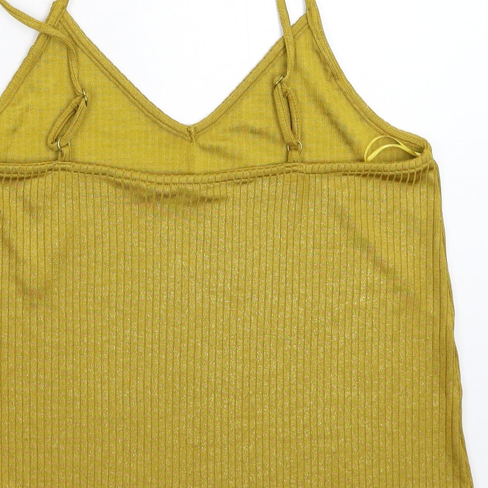 Marks and Spencer Womens Yellow   Basic Tank Size 14