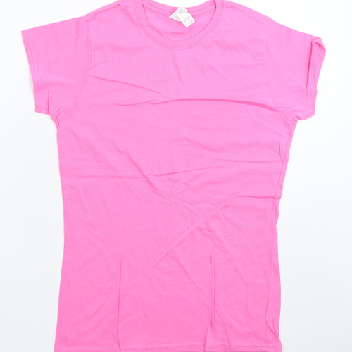 Gildan Womens Pink   Basic T-Shirt Size L