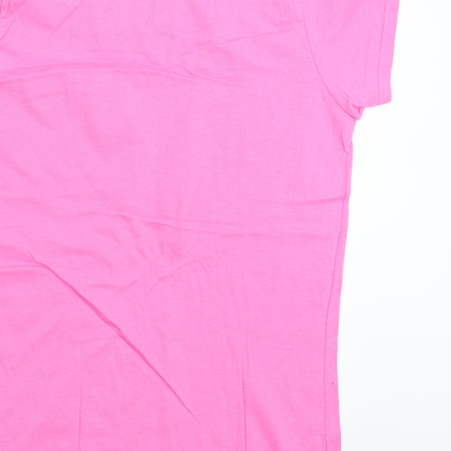 Gildan Womens Pink   Basic T-Shirt Size L