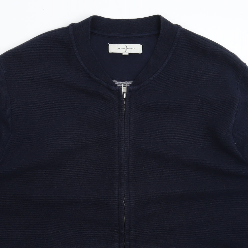 Jasper Conran Mens Blue   Bomber Jacket Jacket Size XL