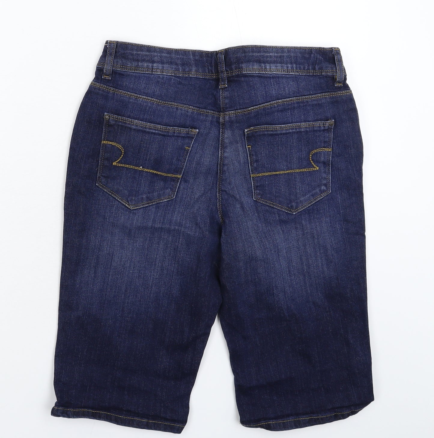 TU Womens Blue  Denim Bermuda Shorts Size 12