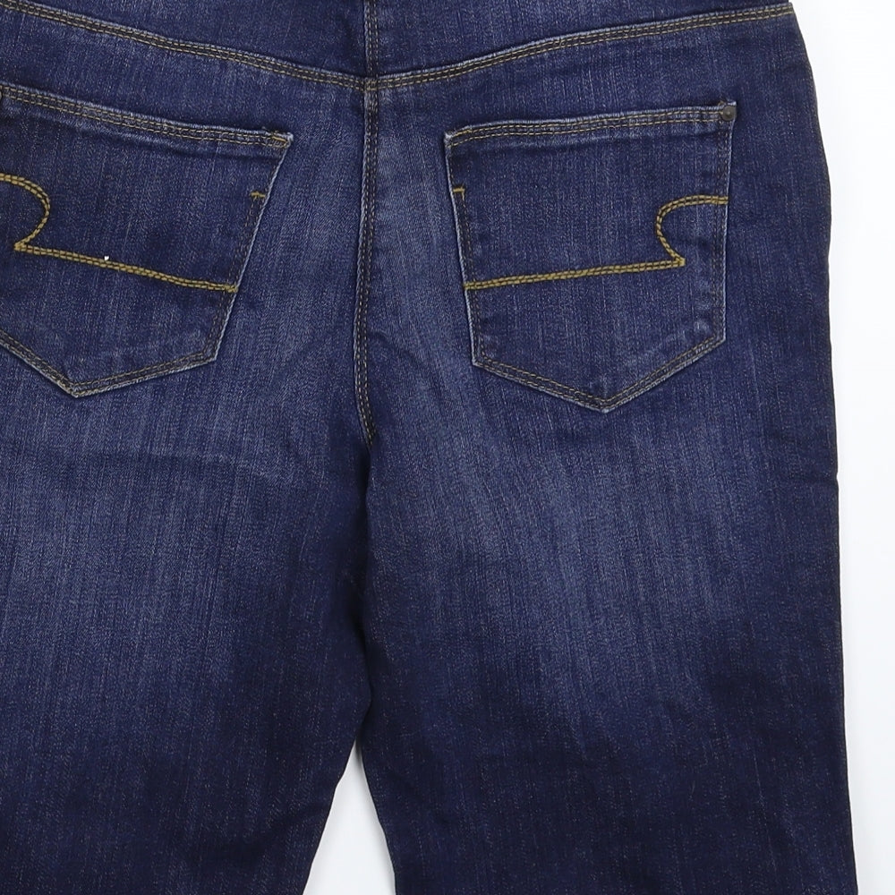 TU Womens Blue  Denim Bermuda Shorts Size 12