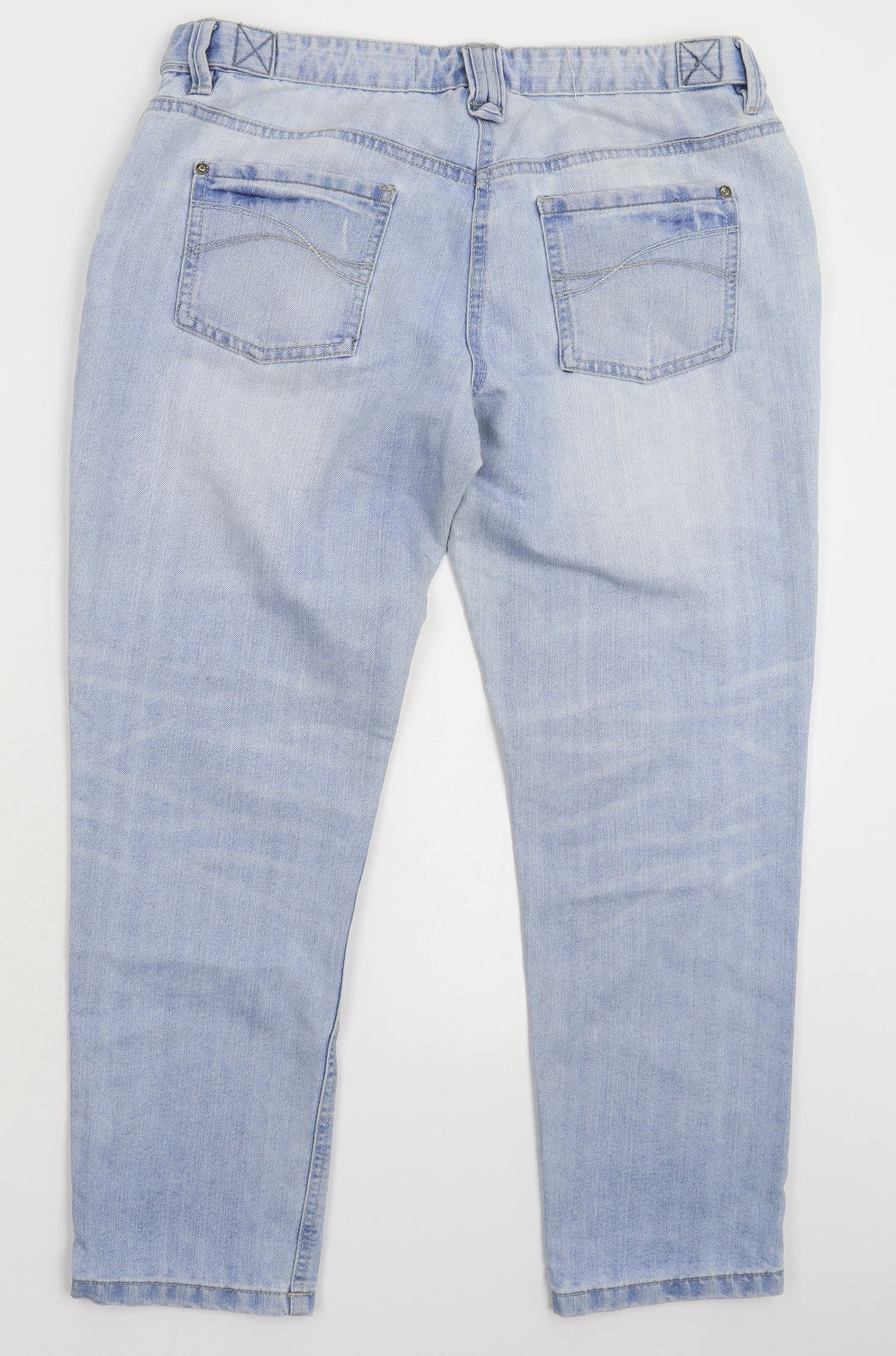 NEXT Womens Blue  Denim Cropped Jeans Size 14 L26 in