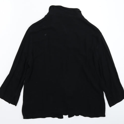 Offshoot Womens Black   Basic Button-Up Size L