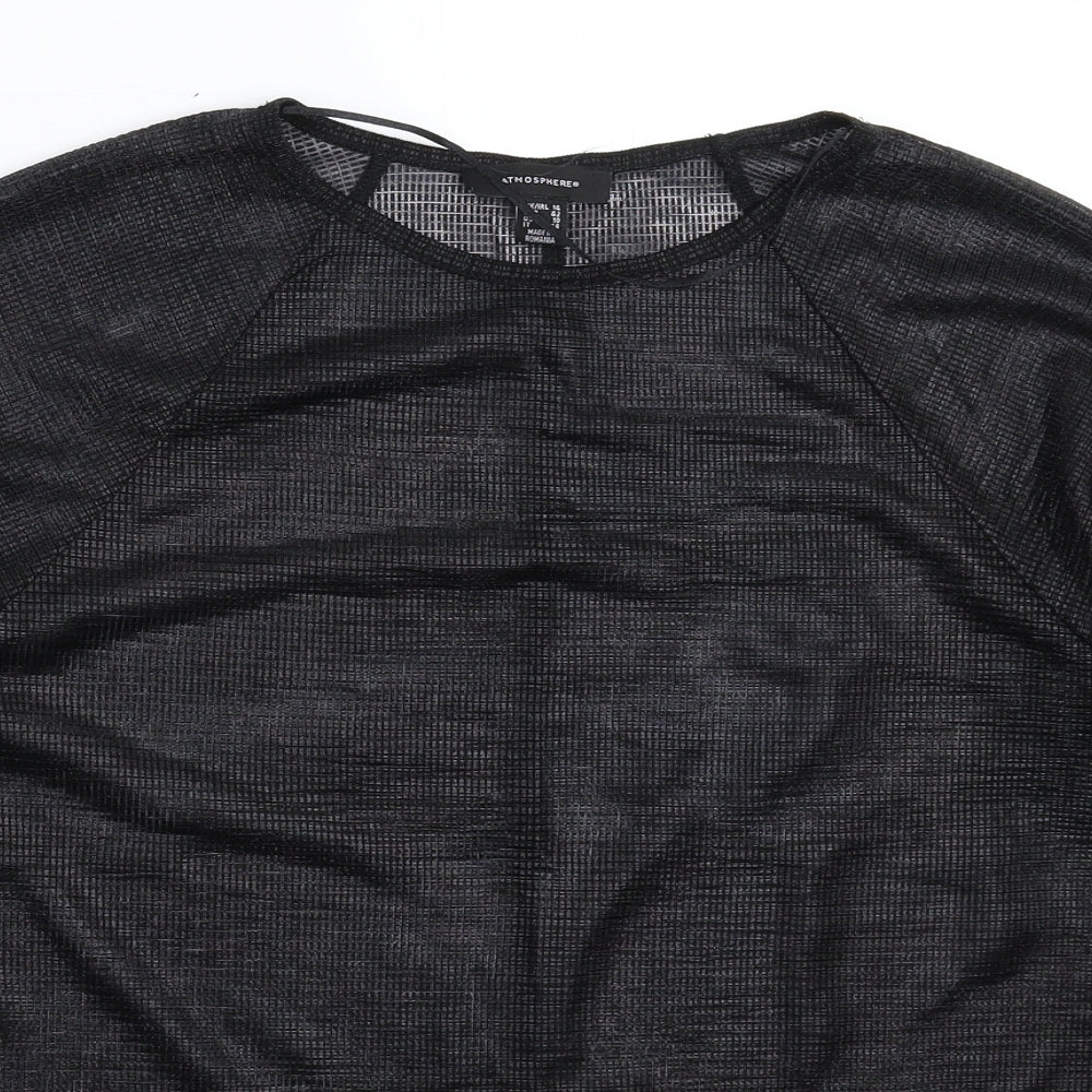 Atmosphere Womens Black   Basic T-Shirt Size 14