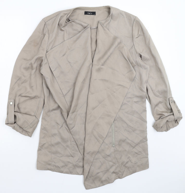 M&Co Womens Grey Jacket Size 14