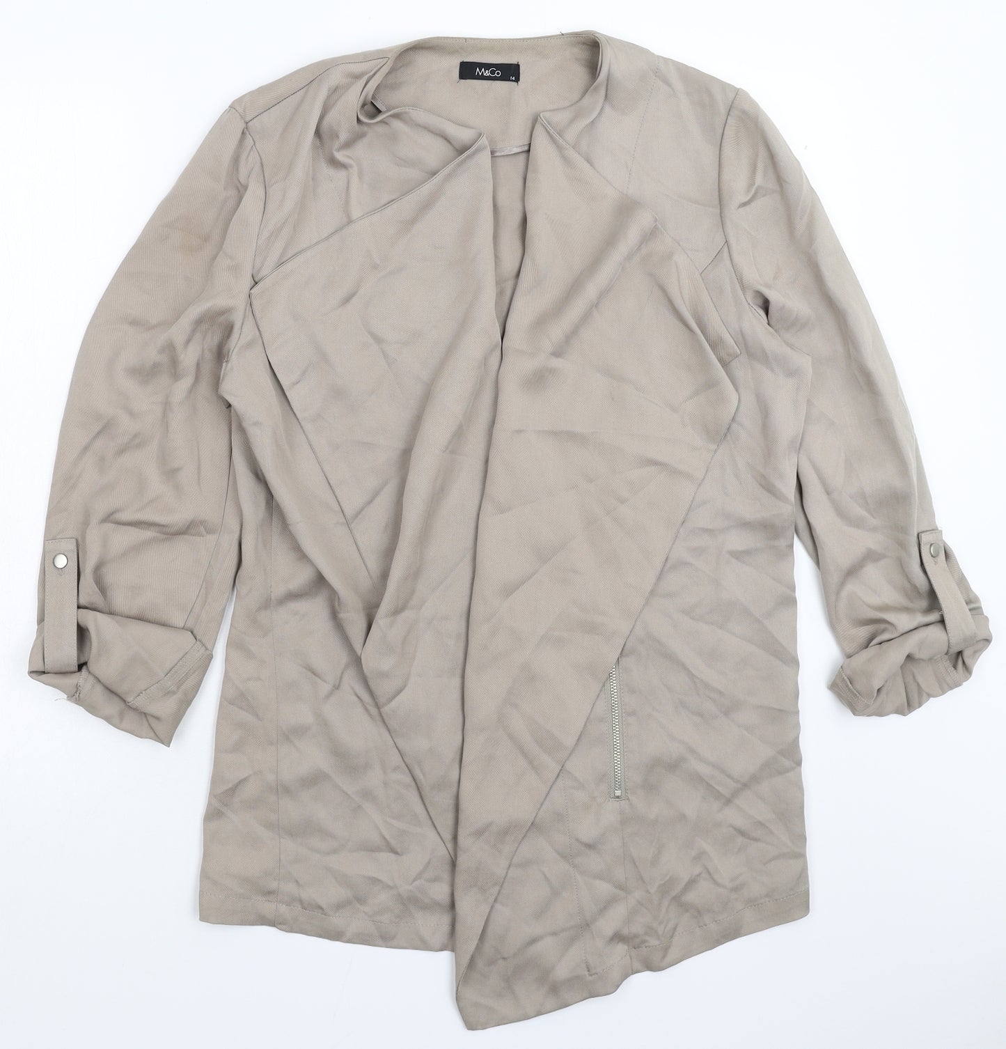M&Co Womens Grey   Jacket  Size 14