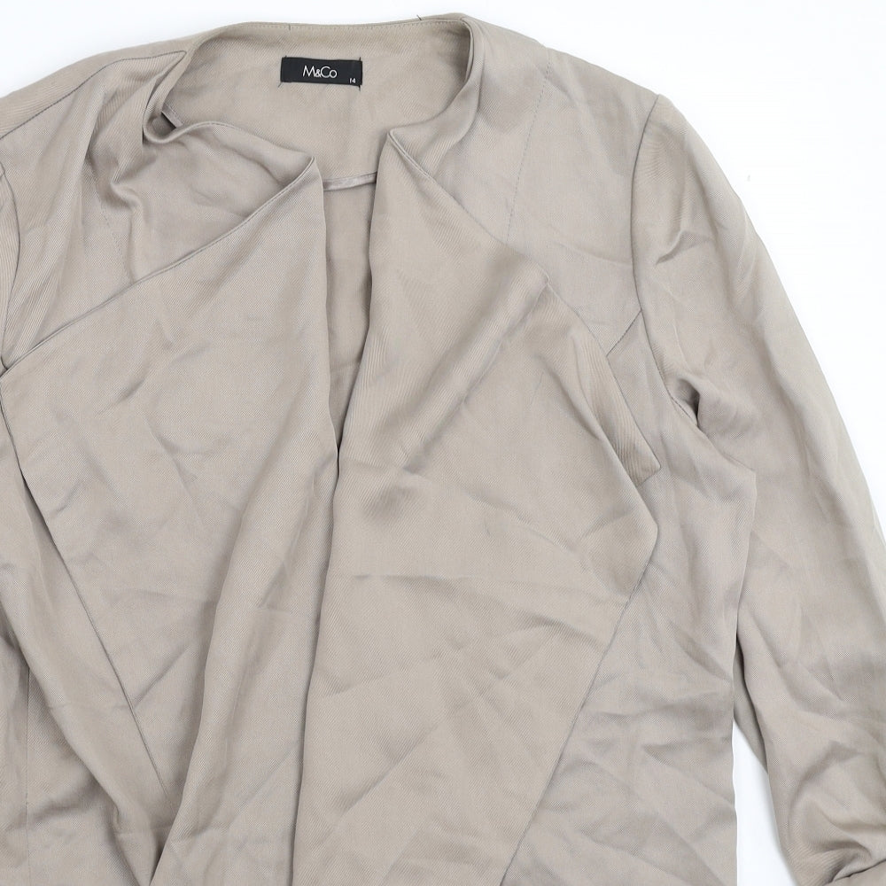 M&Co Womens Grey   Jacket  Size 14