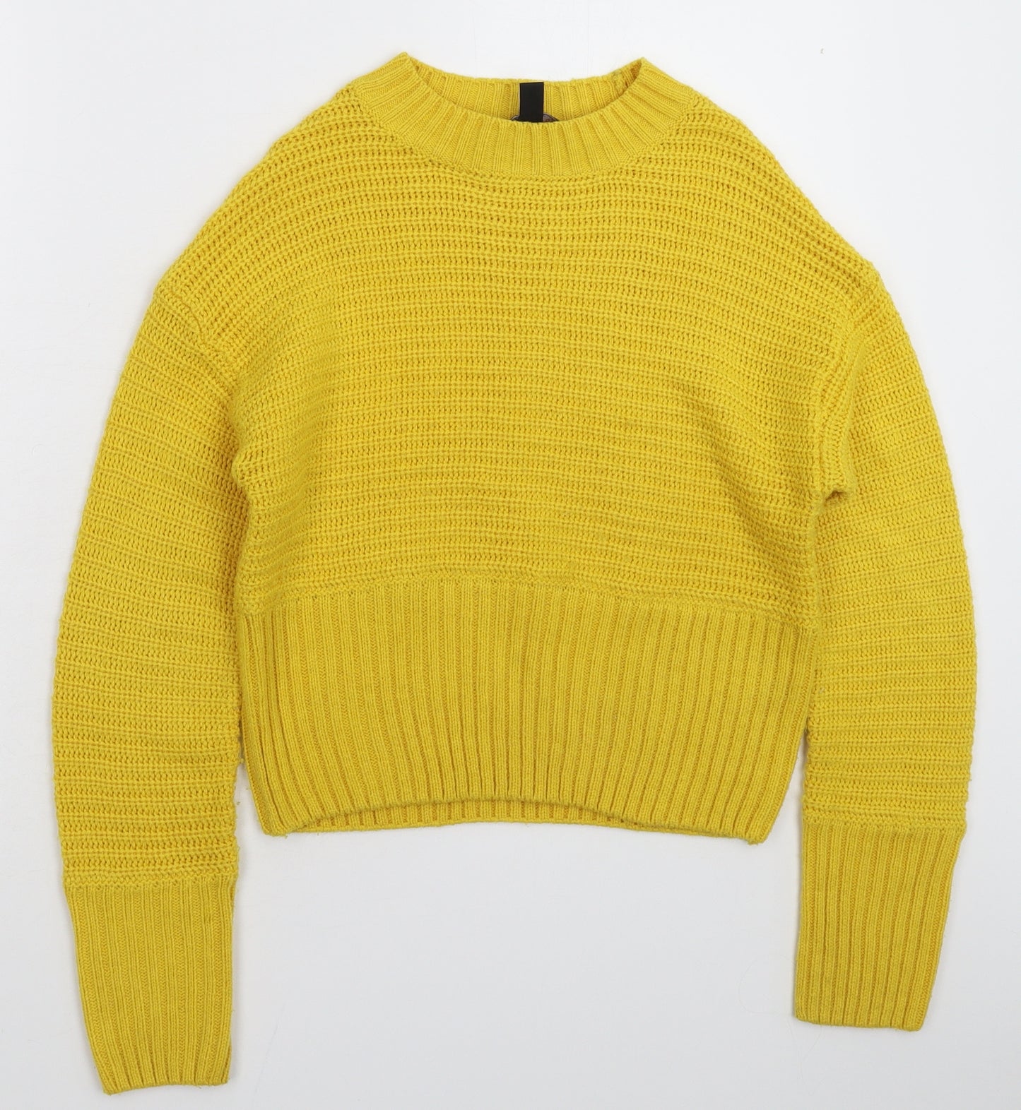 New Look Girls Yellow  Knit Pullover Jumper Size 12-13 Years