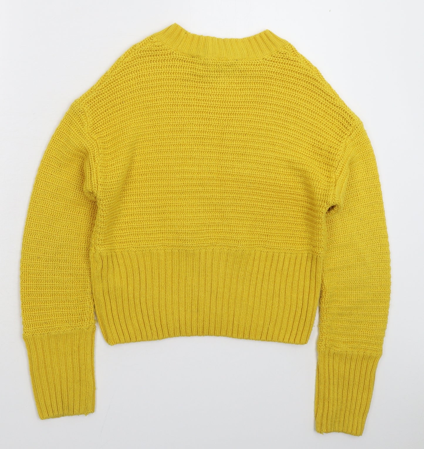 New Look Girls Yellow  Knit Pullover Jumper Size 12-13 Years