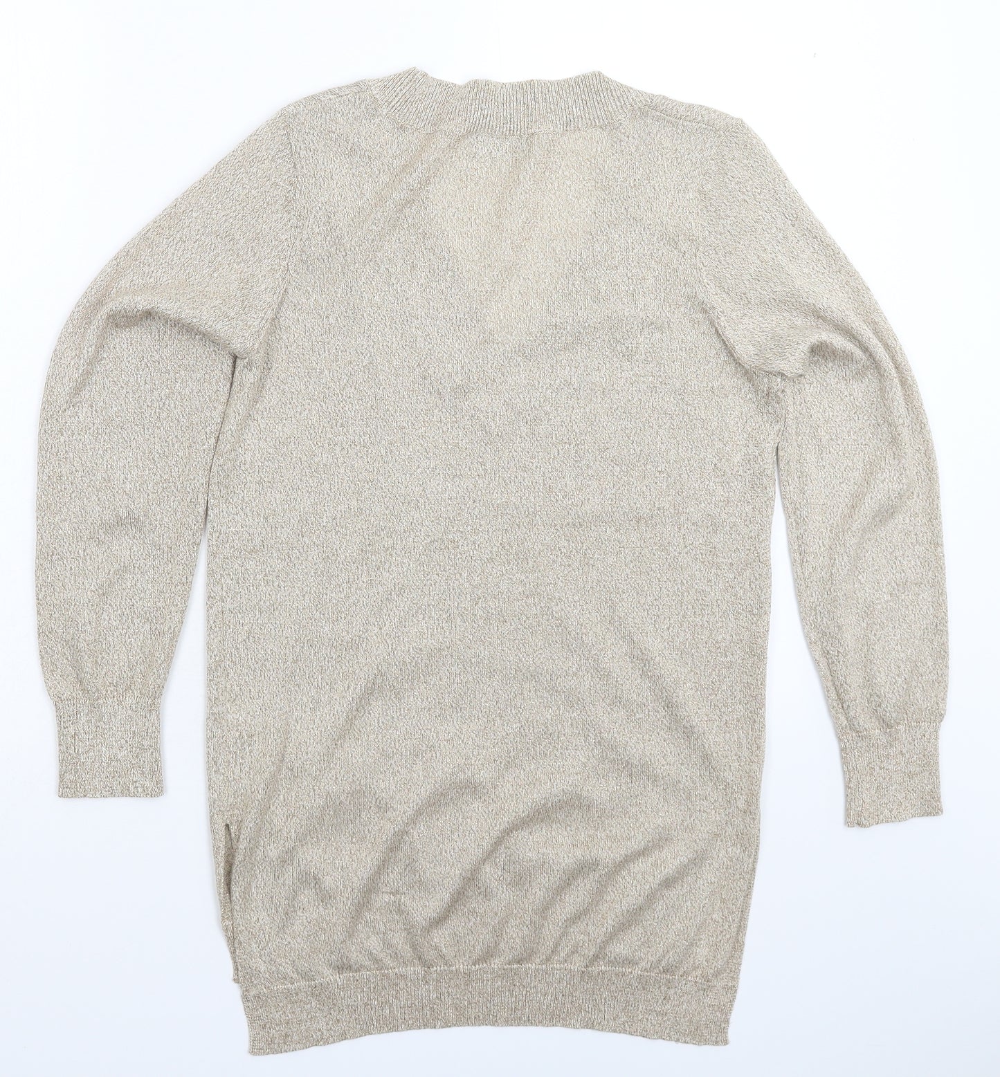 F&F Womens Gold  Knit Pullover Jumper Size 8