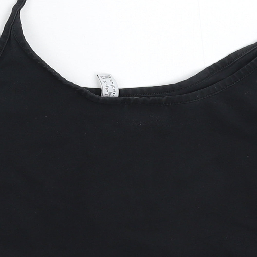 adidas Womens Black   Cropped Tank Size 6