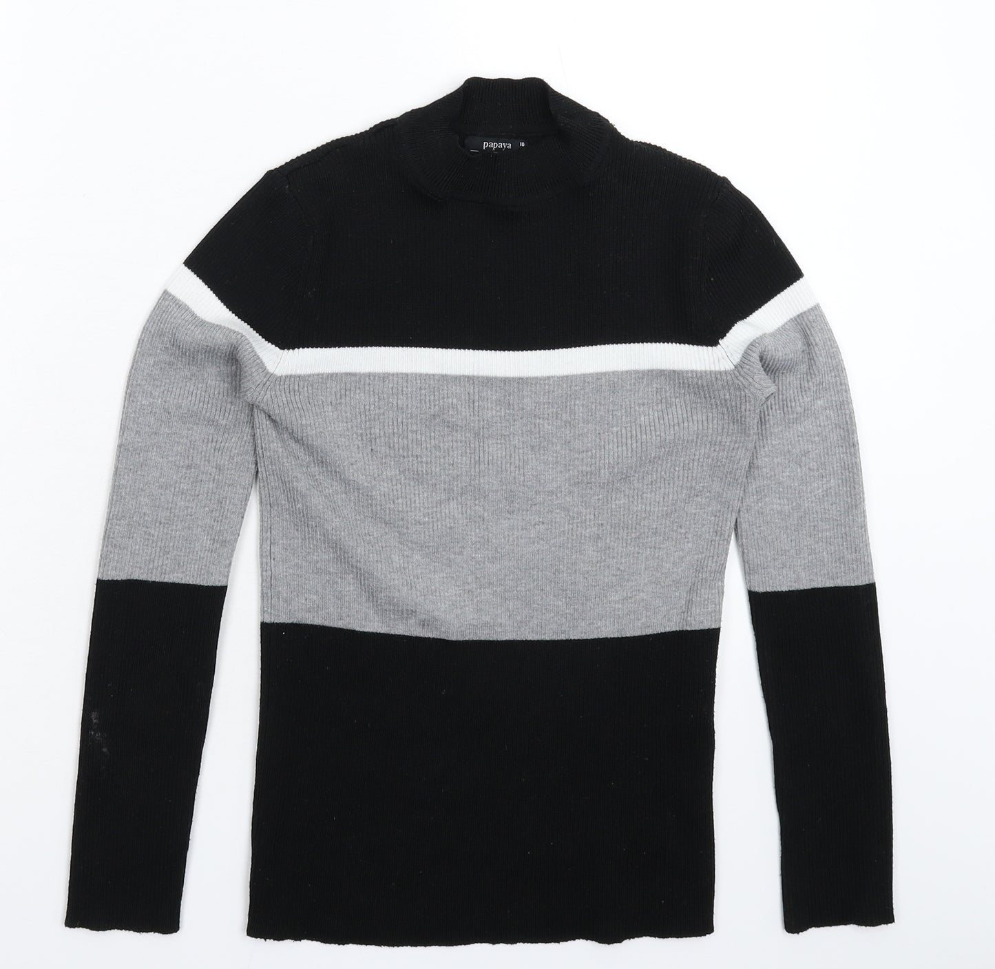 Papaya Womens Multicoloured  Knit Pullover Jumper Size 10